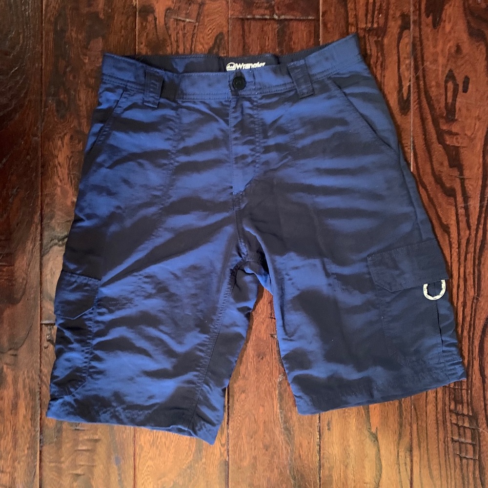 Navy Blue Wrangler Cargo Shorts
